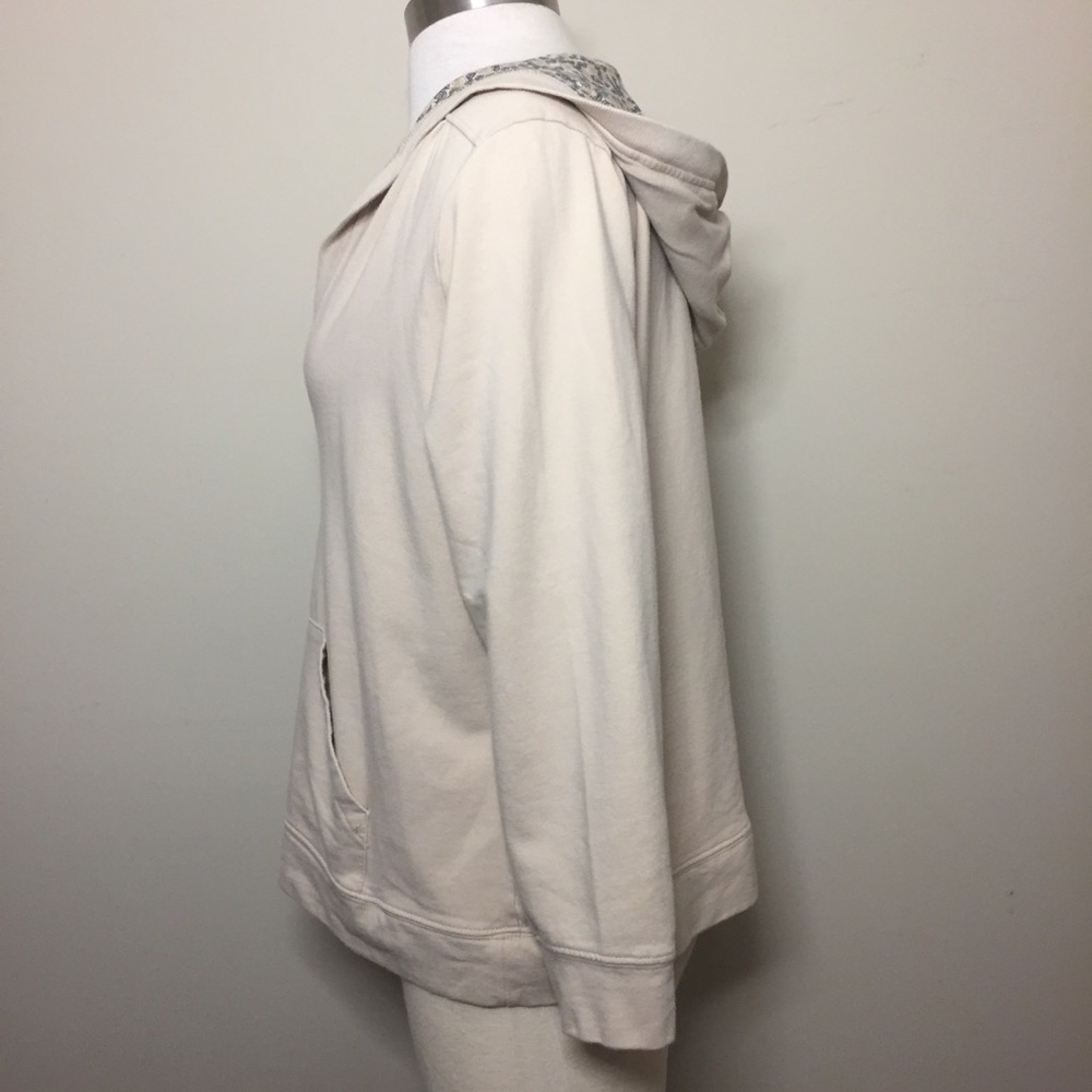 Petite Sophisticate Hoodie Sweatshirt; Low-Neckline; Size Large - Picture 3 of 8